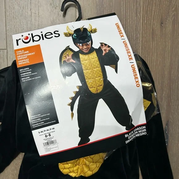 Rubies Black dragon child costume. NWT various sizes - Picture 4 of 4